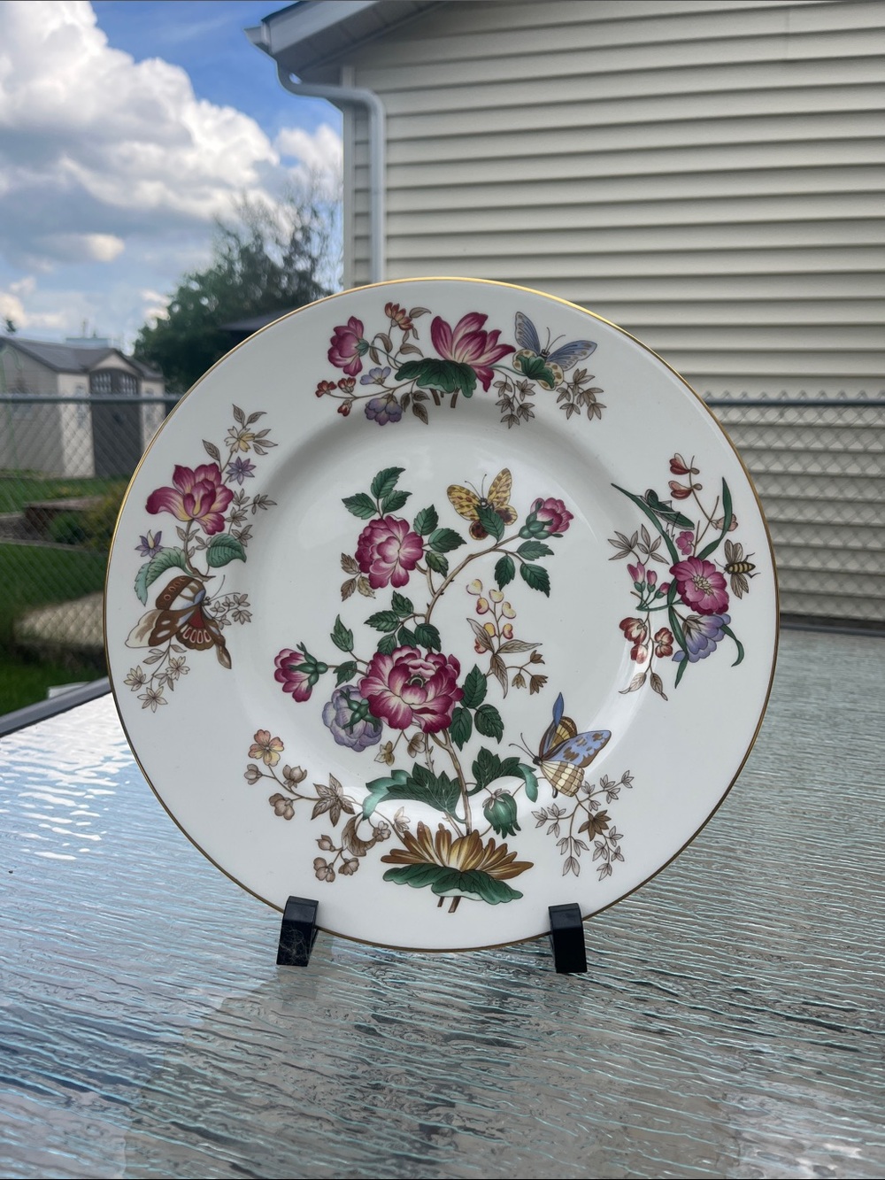 Wedgwood Charnwood Bone China Floral Gold Rim Dinner Plate Replacement England